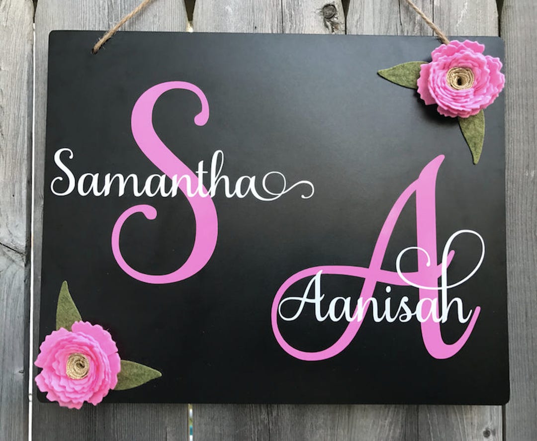 Dorm Room Name Sign, Roomates Name Sign, College Dorm, Suite Mates Sign