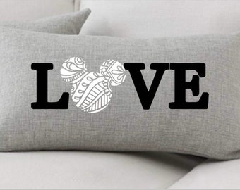 Disney Pillow Love, Mickey Minnie Love, Housewarming, Disney Lover, Disney Farmhouse, Disney Decor, Disney Home Pillow, Home Decor