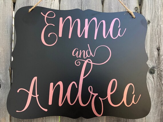 Dorm Room Name Sign, Roomates Name Sign, College Dorm, Suite Mates Sign, Personalized Dorm Room Sign, Girls Room Name Sign, Chalkboard Sign