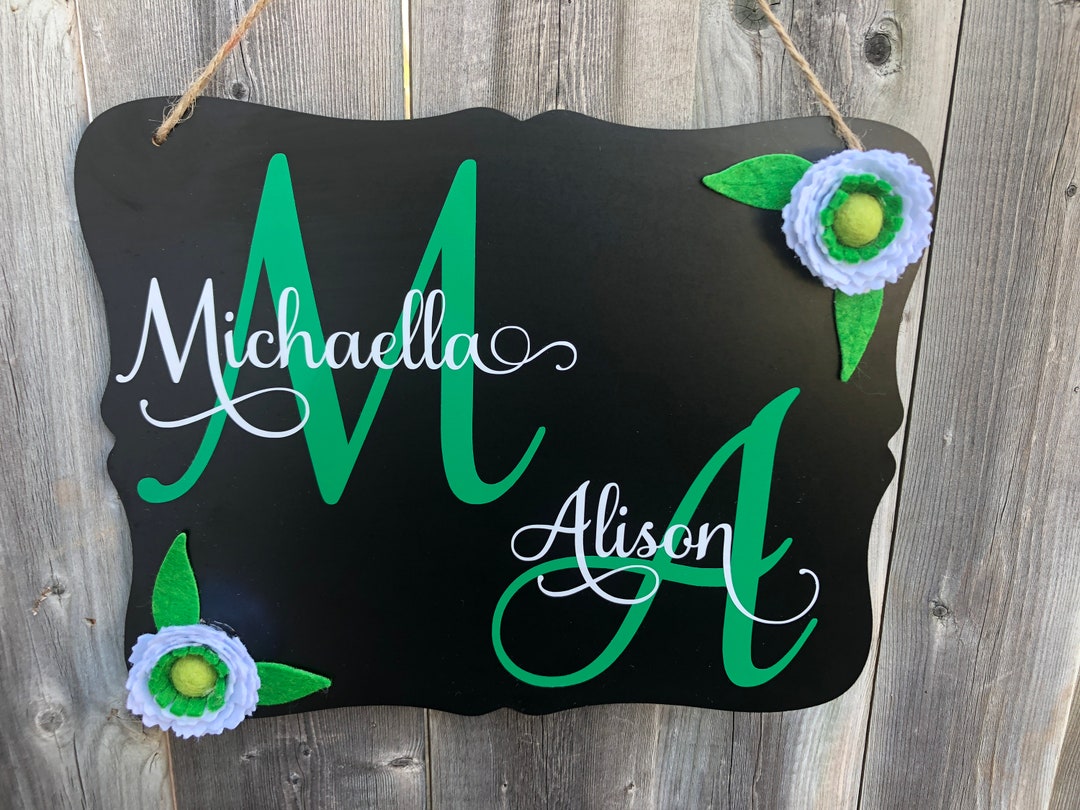 Dorm Room Name Sign, Roomates Name Sign, College Dorm, Suite Mates Sign