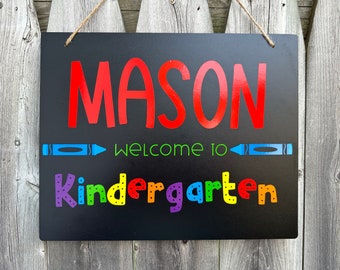 Personalized Welcome Back to School Sign, Custom Name School Sign, Personalized Sign for Kids