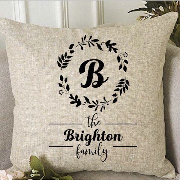 Family Name Pillow Etsy