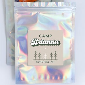Camp Bachelorette Hangover Kit Bags and Stickers, Bachelorette Party Hangover Kit, Bachelorette Favors
