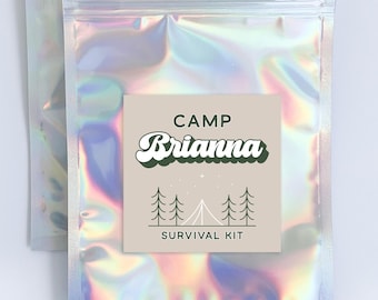 Camp Bachelorette Hangover Kit Bags & Stickers
