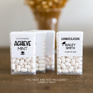 Class of 2025 Graduation Favor Mint Stickers, Outstanding AchieveMint Mint Stickers, Graduation Mints Favor, Graduation Party Favors V4