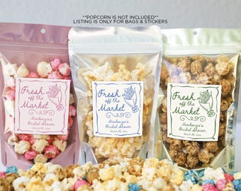 Fresh Off the Market Stickers & Pouches: Bridal Shower Favors