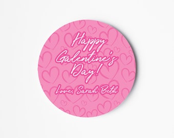 Galentine's Day Stickers: Party Favor Labels, 2" Round (Set of 20)