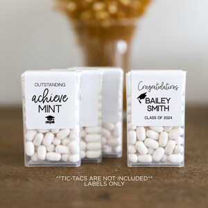 Graduation Favor Stickers, Outstanding AchieveMint Mint Stickers, Graduation Mints Favor, Graduation Party Favors, Class of 2025 V1