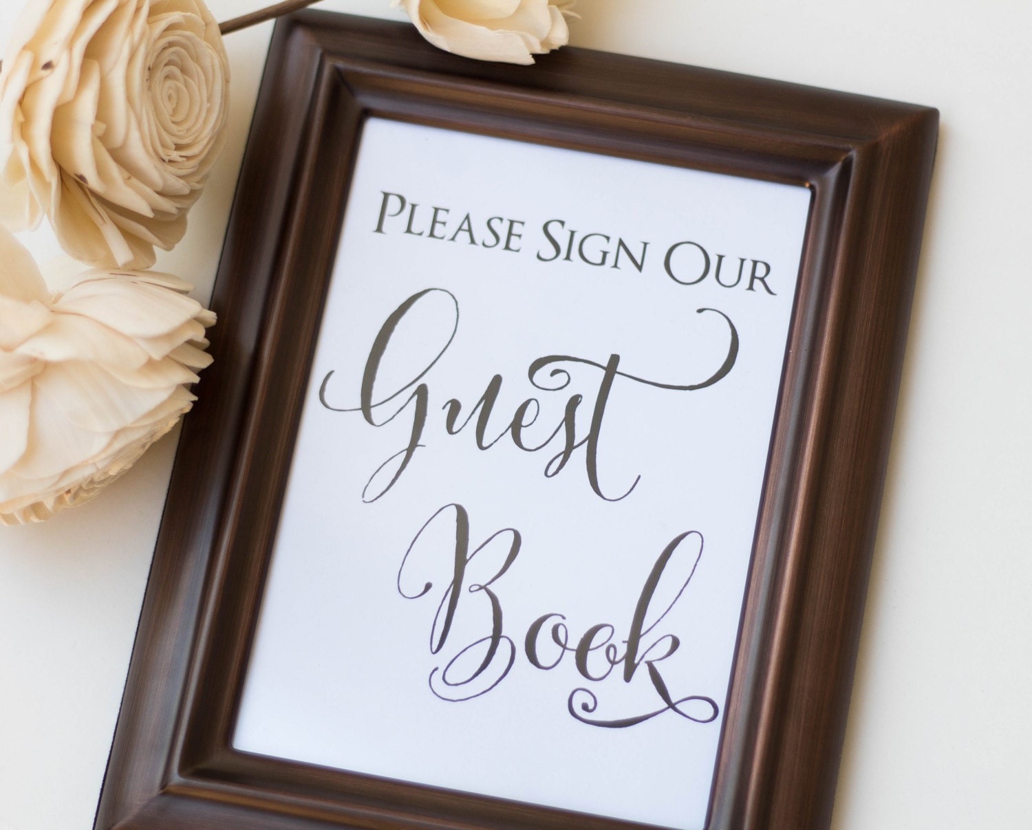 Guest Book Sign Wedding Guest Book Sign Reception Decor Etsy