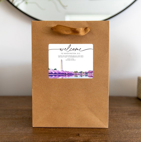 Greetings from Louisiana - New Orleans Wedding Bag - Louisiana Wedding  Favor - Destination Wedding Favors - Louisiana Wedding Favor Bag