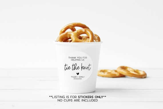 tie the knot wedding favors