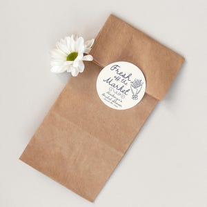 Fresh Off the Market Stickers, Floral Bridal Shower Favor Labels, Engagement & Bachelorette Party Stickers, Pink Blue Green Yellow V2 Smoke