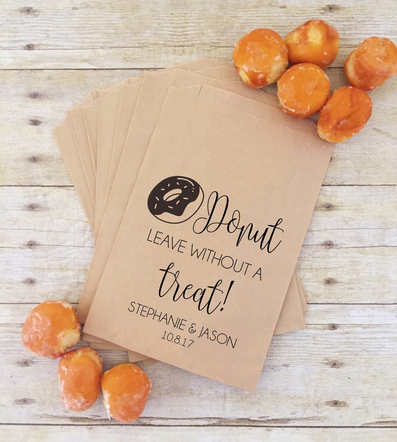 Donut Wedding Favor Bags