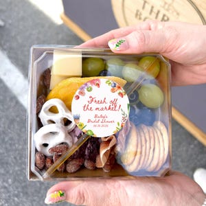 Fresh Off the Market Stickers: Watercolor Bridal Shower Favors image 2