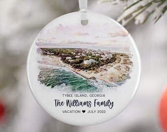 Tybee island at christmas time