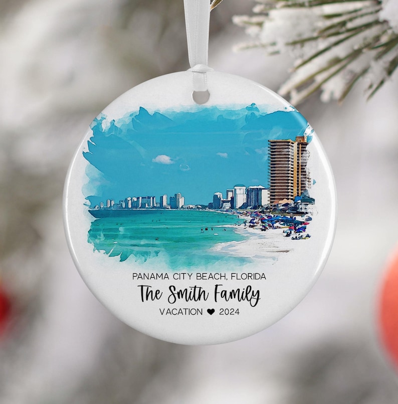 Panama City Beach Florida Ornament, Florida Vacation, Beach Vacation