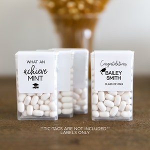 Graduation Mint Favor Stickers, What an Achieve Mint Stickers, Graduation Mints Favor, Graduation Party Stickers, Class of 2025 V3