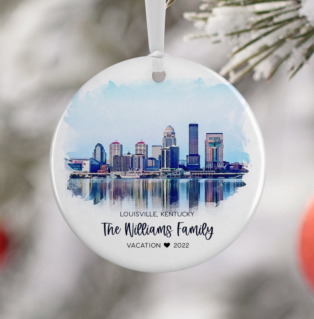 Louisville Kentucky Christmas Ornament, Kentucky Family Vacation