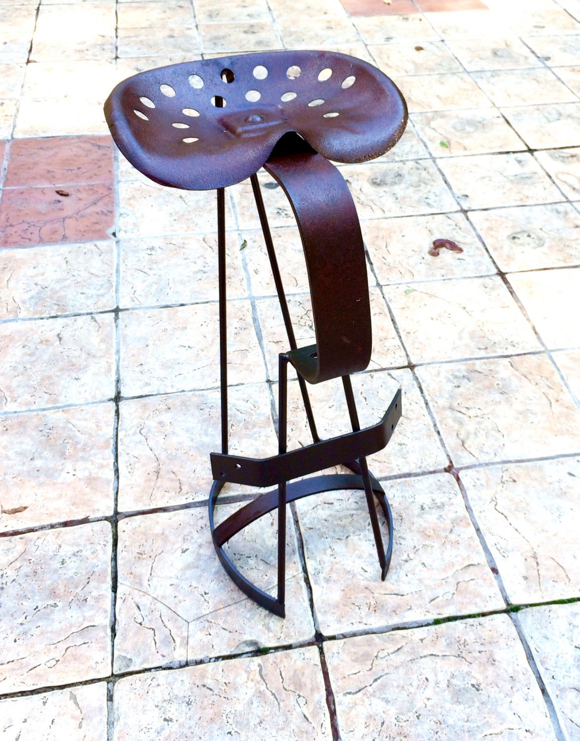 Vintage Tractorseat Director's Chair, Bar Stool Etsy