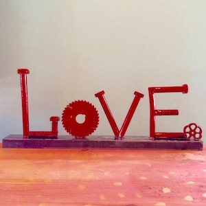 LOVE, a Valentine sculpture