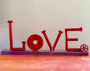 LOVE, a Valentine sculpture