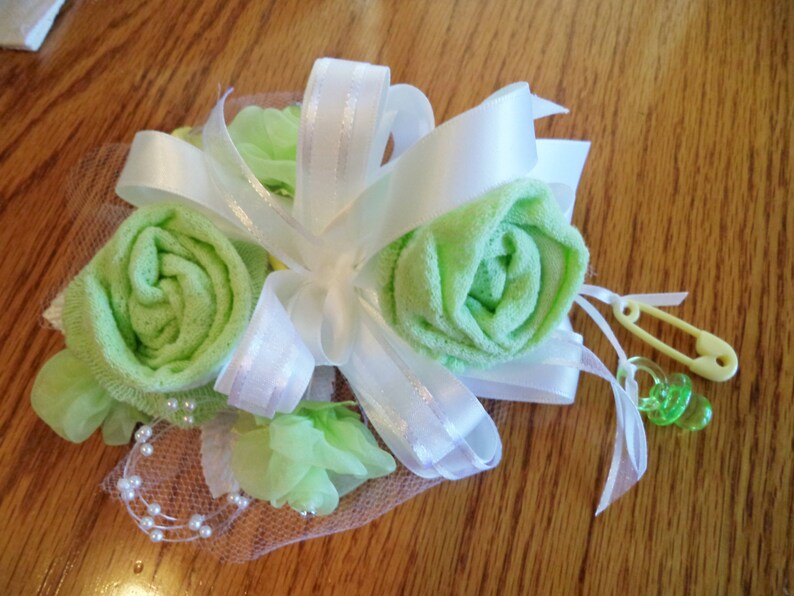 Baby Sock Baby Shower Corsages Handmade Baby Sock Shower Etsy