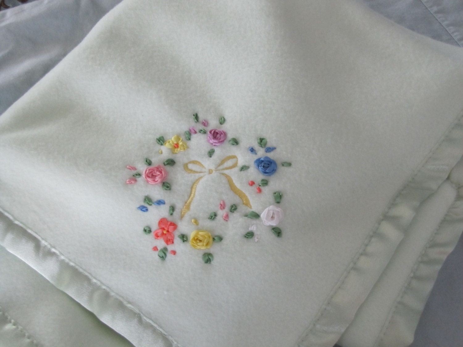 embroidered blanket baby