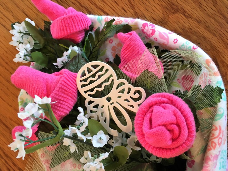 Baby Sock Rose Bouquet Handmade Infant Sock Baby Shower Etsy Ireland