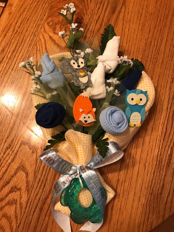 sock rose bouquet