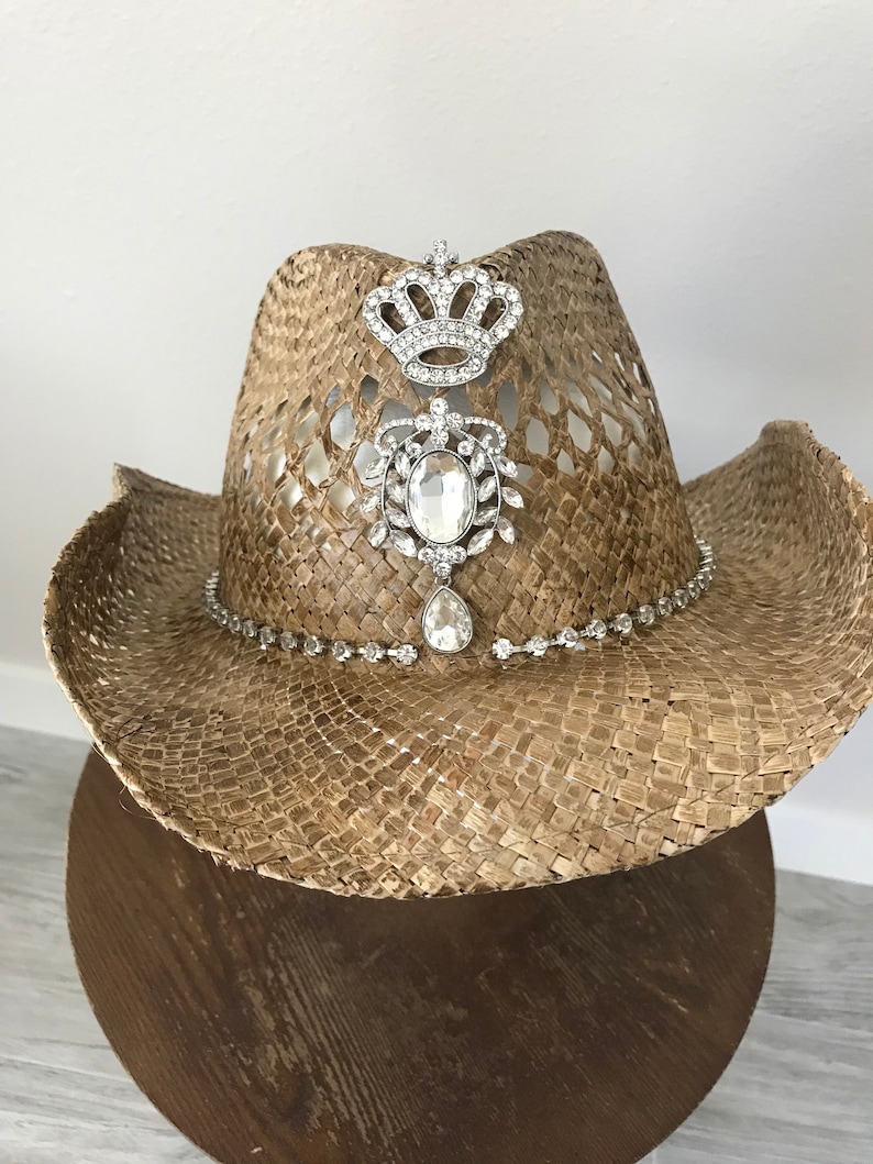 Cowboy Hat with Bling Bling Cowgirl Hat Blingy Rhinestones Etsy