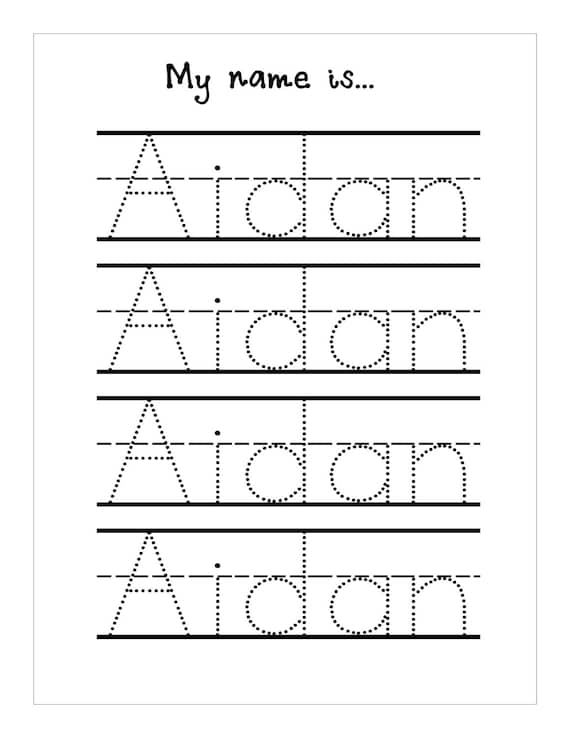 name trace worksheet digital file printable for pre etsy