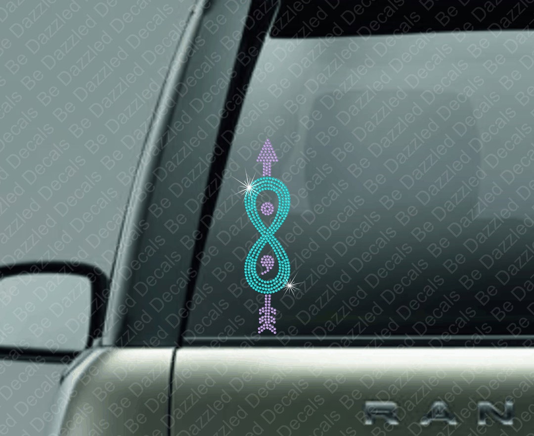 Infinity Rhinestone Decal - Etsy
