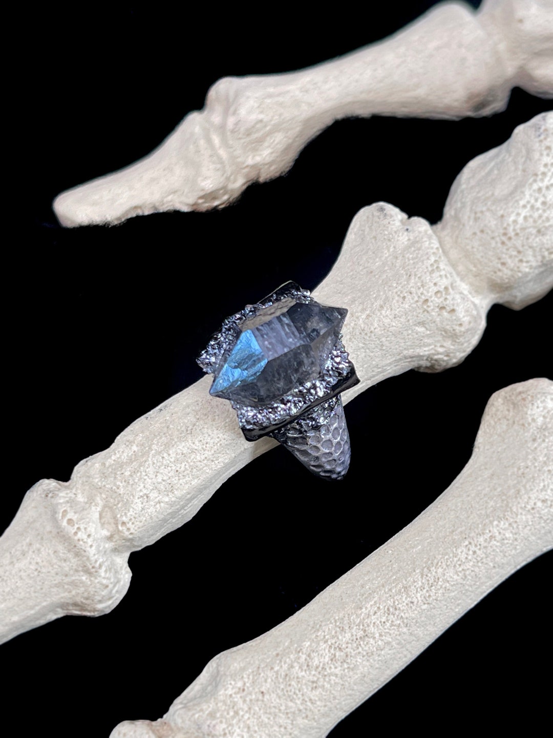 Real Bone, Bone Ring, Tibetan Quartz, Leg Bone, Finger Bone, Animal ...
