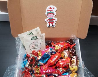 Eastern European Chocolate Candy Mix: Sweet Gift Box with Herbal Tea