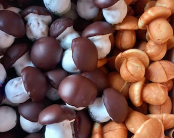 Handmade sponge cookies in the shape of a mushroom, 1kg 35.27 oz.