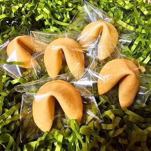 Personalised Message Fortune Cookies, Wedding Favors, Birthday, Pregnancy Announcement, Halal, Vegan, Vegetarian, Glückskeks,Biscuit Chinois