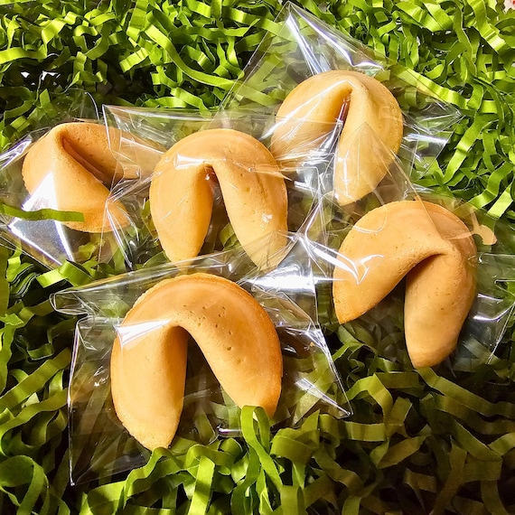 Personalized Message Fortune Cookies, Vegan Wedding Favors, Birthday Announcement