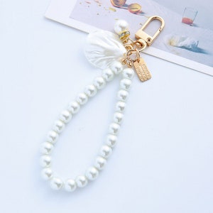 Joli porte-clés avec pendentif en perles | à suspendre pour sac à main | porte-clés de voiture | Cadeau pour femme |