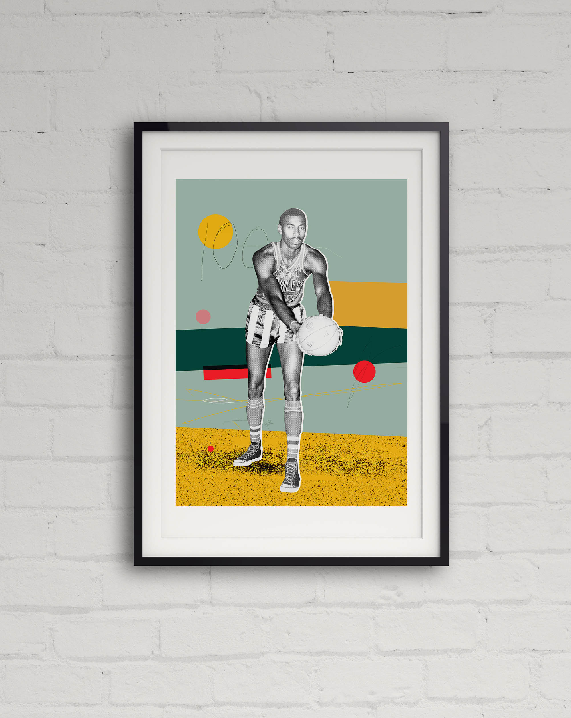 Affiche Wilt Chamberlain Par Itchi Collages