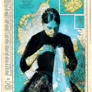 Femme cousant, Danemark