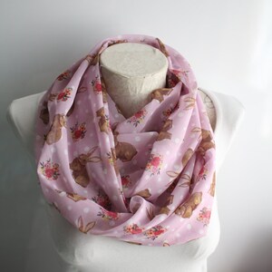 Rabbit Scarf Animal Scarf Bunny Infinity Scarfmother's - Etsy