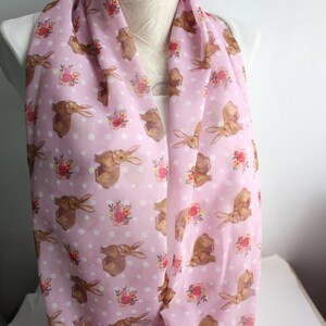 Rabbit Scarf Animal Scarf Bunny Infinity Scarfmother's - Etsy