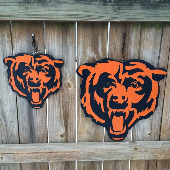 Items similar to Chicago Bears Wooden WallHanging or Spinning Logo on Etsy