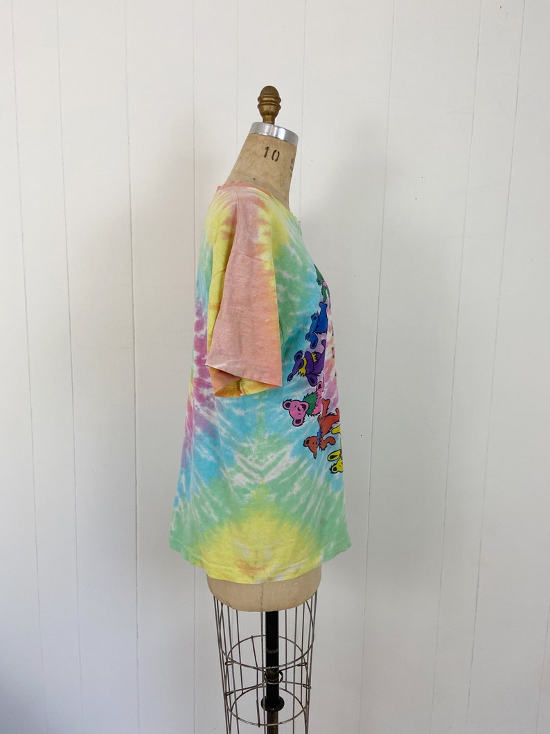 Vintage 80/'s GRATEFUL DEAD Tie Dyed T-shirt Dancing Bears