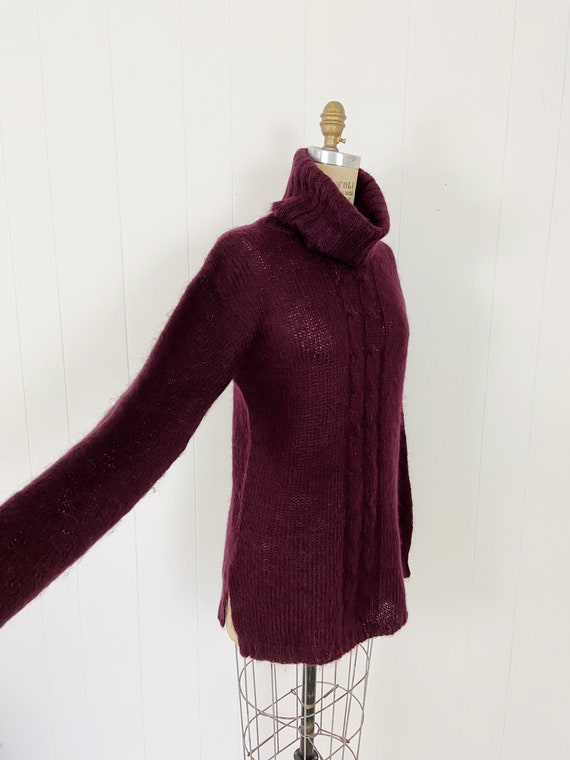Vintage 90's Fuzzy Mohair Turtleneck Sweater