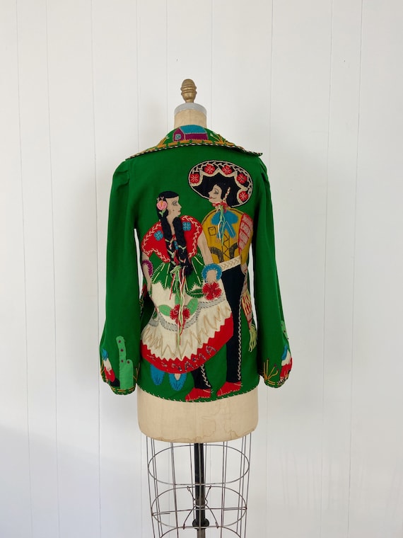 Vintage 40's ~ 50's Mexican Souvenir Jacket // Woo