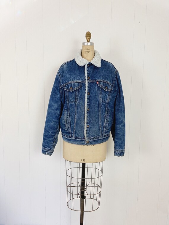 Vintage 80’s Levis Sherpa Denim Jacket