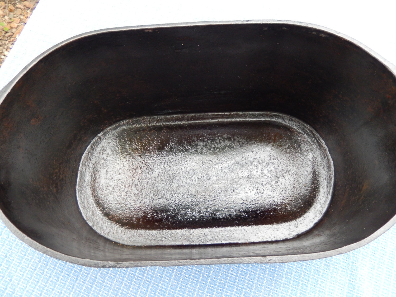 PRICE REDUCED Vintage / Antique Cast Iron Oval Ham Boiler / Etsy