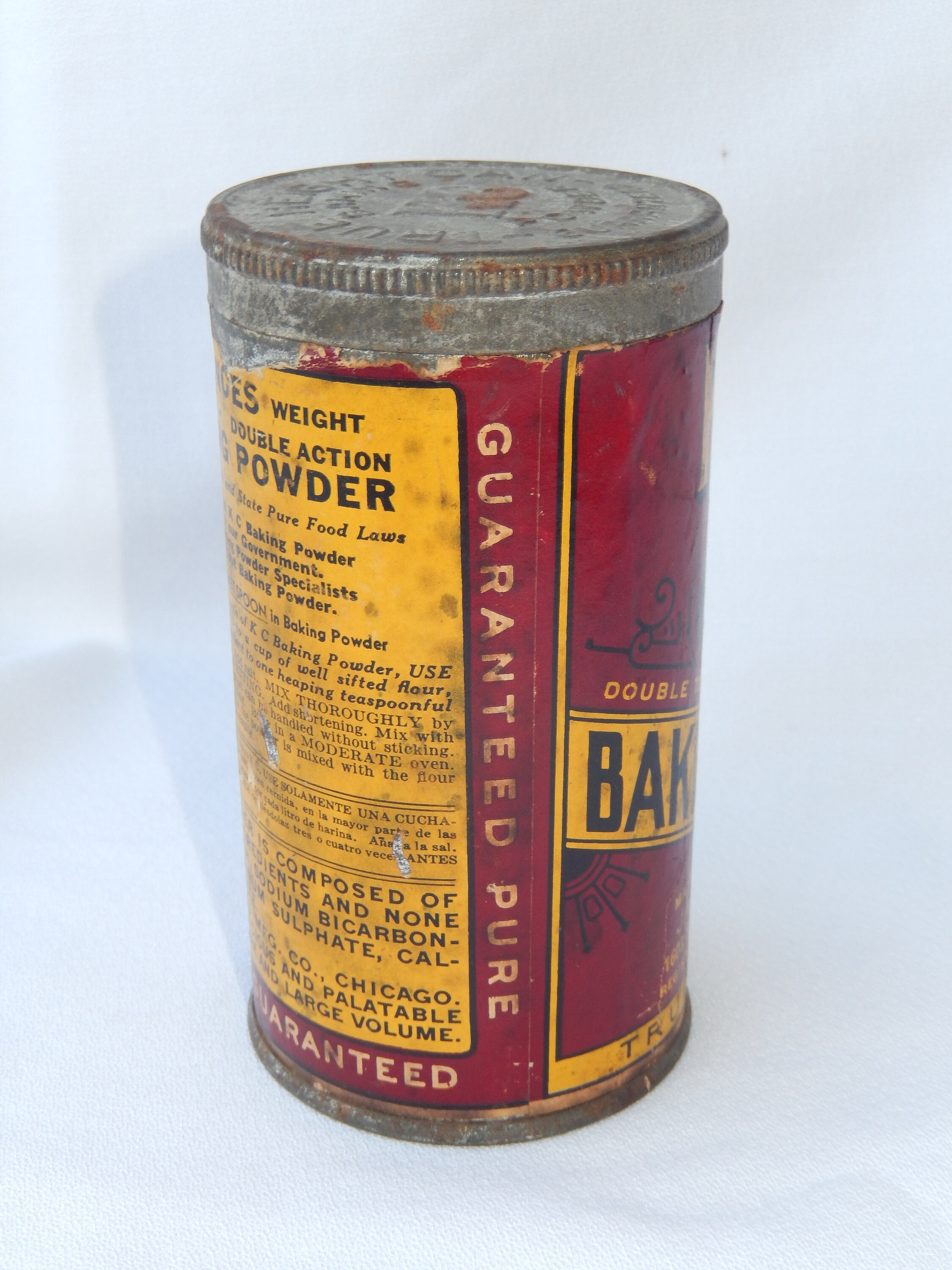 KC Baking Powder Tin - 10 Ounces - Jaques Manufacturing Company ...