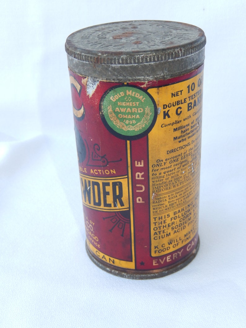 KC Baking Powder Tin - 10 Ounces - Jaques Manufacturing Company ...